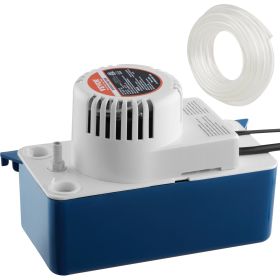 VEVOR Condensate Removal Pump, 1/30 HP, 100 GPH, 24 ft Lift, 115V Automatic AC Condensation Pump with Safety Switch & 20' Tubing for Air Conditio